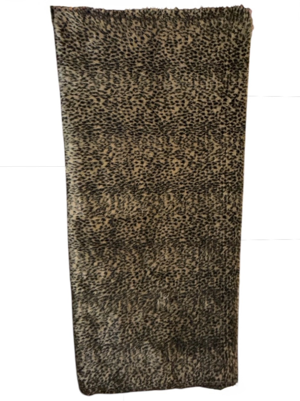 Just under 2 Yards of 35” Wide Leopard-Print Faux Fur Fabric